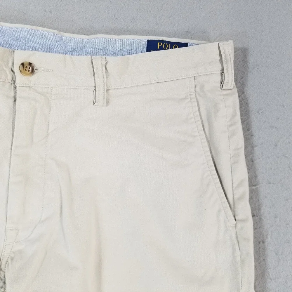 Polo Ralph Lauren Pants Mens 36x30 Beige Polo Classic Chino Straight Stretch